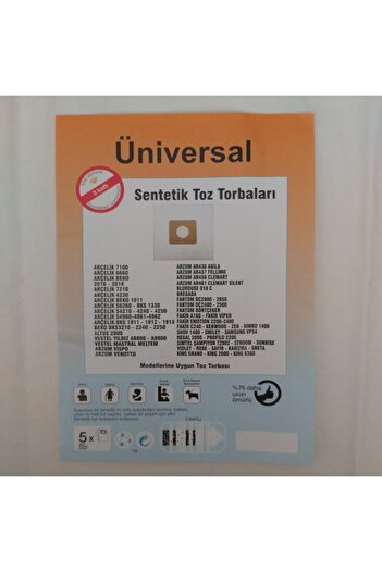 Universal 25 Συνθετικές τσάντες σκόνης γενικής χρήσης - η τιμή είναι για το ένα