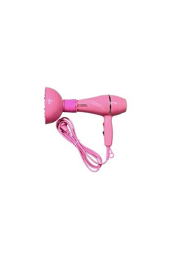 POWERTEC Tr-501+Professional Hair Dryer and Blow Dryer with Colorful Volume Diffuser Head Pink Color