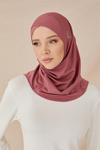 ELF PRIVE Cross Hijab Bonnet-Dried Rose