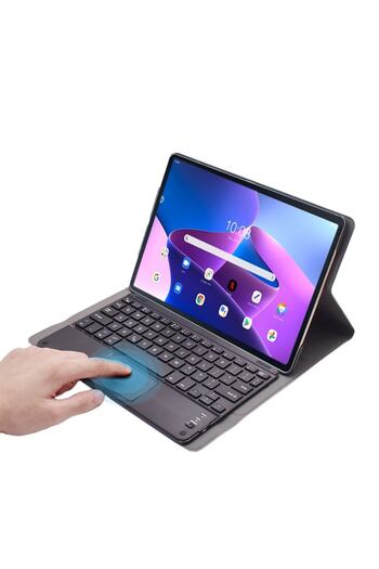Microcase Lenovo Tab M10 Tb328fu 10.1 Inch / T328 Touchpad Bluetooth Klavye Standlı Kılıf - Bkk2