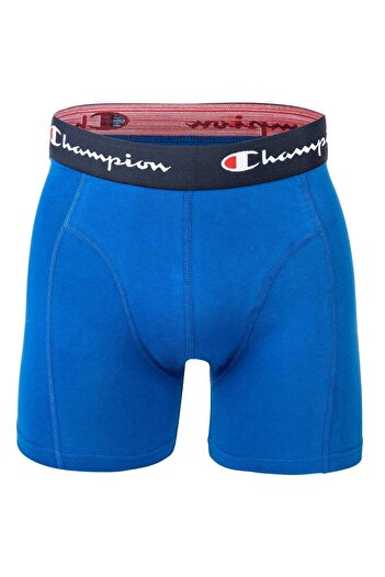 Champion Herren Boxershorts, 2er Pack - Baumwolle, Logobund, einfarbig