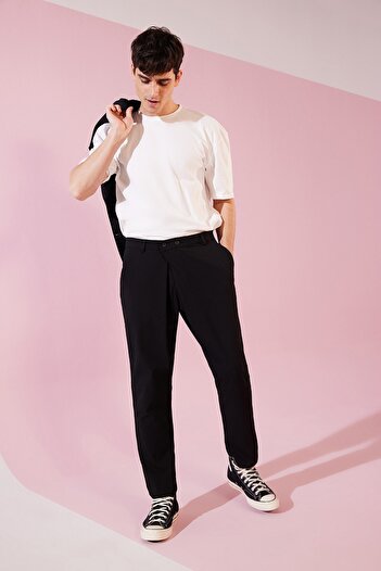 Trendyol Collection Λευκό μπλουζάκι 100% βαμβάκι Oversize/Φαρδιά κοπή TMNSS22TS0274