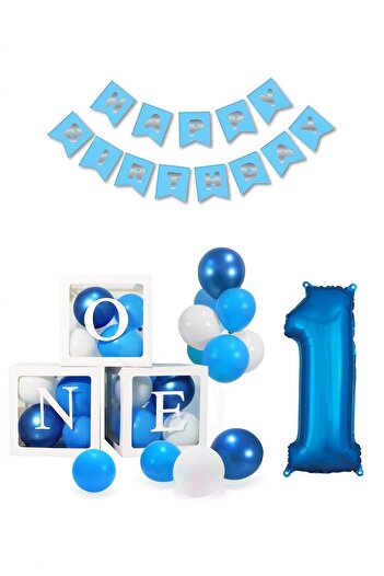 BİDOLUMUTLULUK 1 Yaş Doğum Günü Konsepti One Happy Bırthday