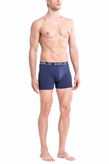 Replay Herren Boxershorts, 2er-Pack – Shorts, Baumwoll-Stretch