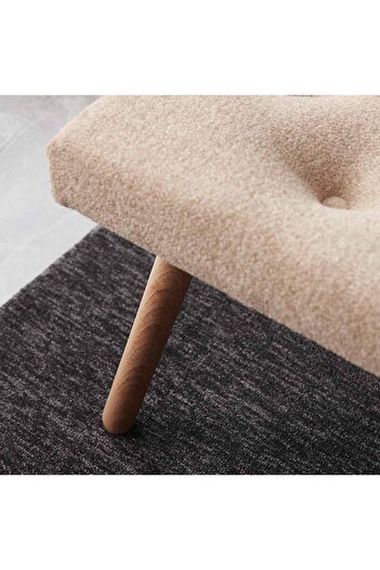 Evdebiz Masif Ayaklı Bench - Bej