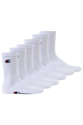 Champion Unisex Socken, 6 Paar - Crew Socken Basic