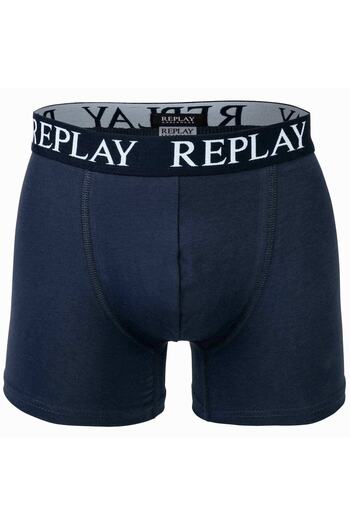 Replay Herren Boxershorts, 2er-Pack – Shorts, Baumwoll-Stretch
