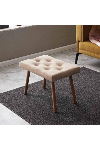 Evdebiz Masif Ayaklı Bench - Bej