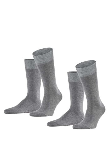 FALKE Herren Socken, 2er Pack - Happy, Kurzsocken, Baumwolle