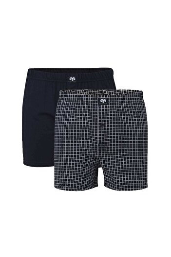 Ceceba Herren-Shorts, 2er-Pack – Boxershorts, Basic, Baumwolle, Single Jersey, M-3XL