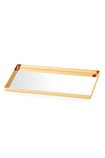 Narin Coffee Presentation Tray (WITHOUT HANDLE) - Gold - 14.5 X 28.5 Cm