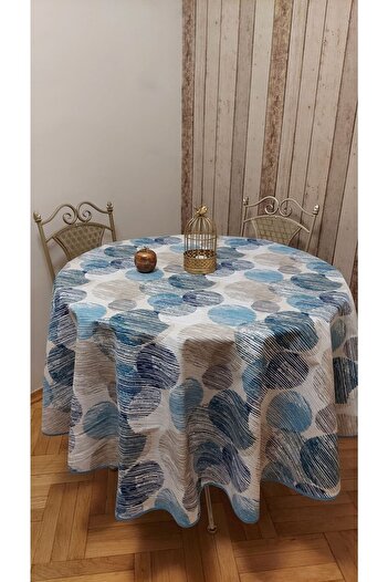 gonk Round, Duck (Liquid Repellent, Stain Resistant) Fabric, Table Cloth