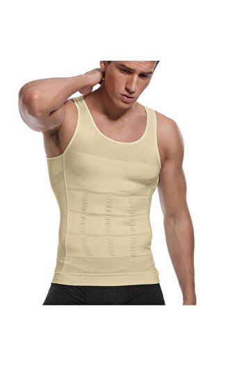 MİSTİRİK Torenova Regional Firming and Shaping Men's Corset Undershirt Skin Color