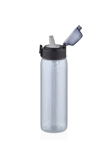 Vagonlife 600 ml Transparent Body Bite Resistant Tritan Water Bottle with Straw