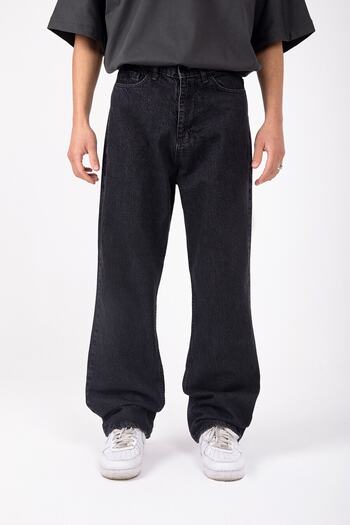 Gofeel Atelier Oversize Basic Antrasit Renkli Baggy Bol Jean Relaxed Pantolon