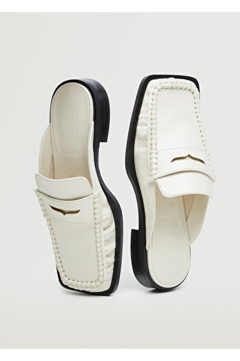 MANGO Woman Arkası Açık Loafer Ayakkabı