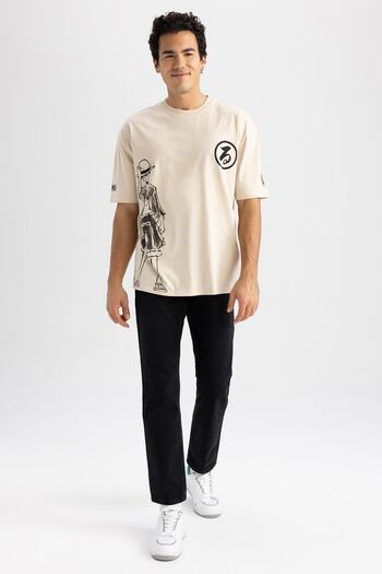 DeFacto Μπλουζάκι One Piece Oversized Fit 100% Βαμβάκι Z4054az23sp
