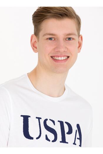 U.S. Polo Assn. Ανδρικό T-shirt Crew Neck White Geartıy023