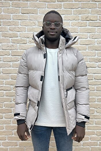 PIQUE Men's Hooded Puffer Coat Haneke