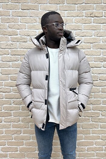 PIQUE Men's Hooded Puffer Coat Haneke
