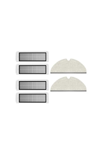 Roborock S5 Max-s6 Pure 6-piece Compatible Mop-hepa Filter Set