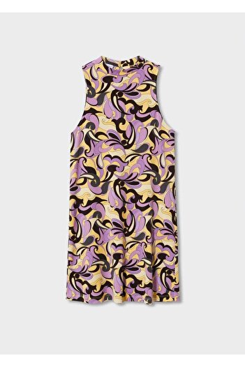 MANGO Woman Desenli Retro Elbise