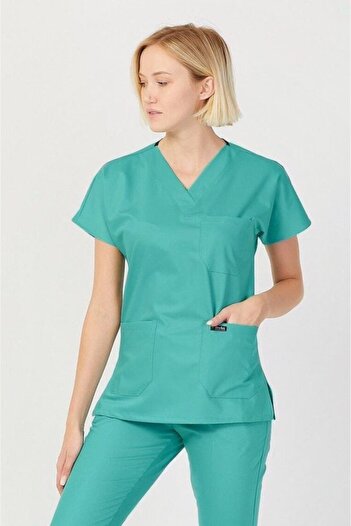 Owlet Medikal Cyan Surgical Jersey Top