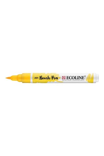 Talens Ecoline Brush Pen Brush Tip Pen 201 Light Yellow