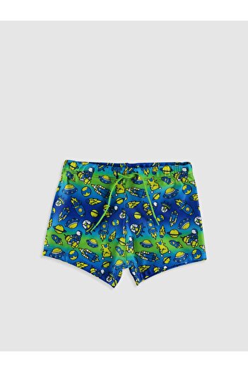 LC Waikiki Boy's Blue Printed Lqq Swimsuit