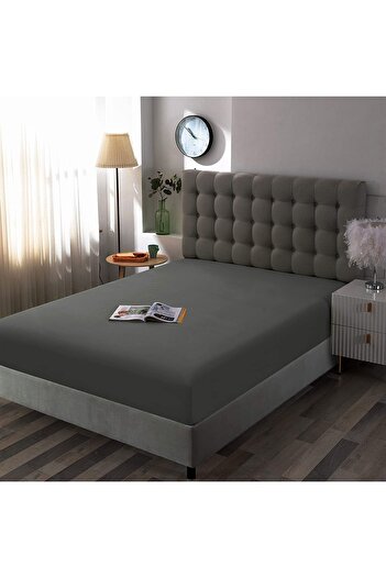VESSİNOHOME Only Cotton Elastic Sheet Single Double King Size 57 Wire Fabric Size White-coloured