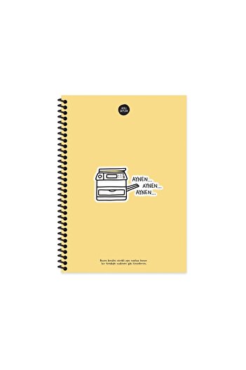 Hisli Şeyler 17x24 Lined Notebook - Just As It