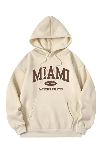 MODAGEN Φούτερ Miami Beige Hoodie