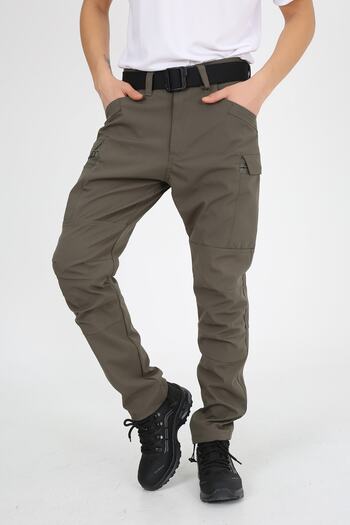 monel Παντελόνι εξωτερικού χώρου Χακί Ultra Lycra Relax Outdoor Khaki Water Repellent Ripstop Tactical Παντελόνι