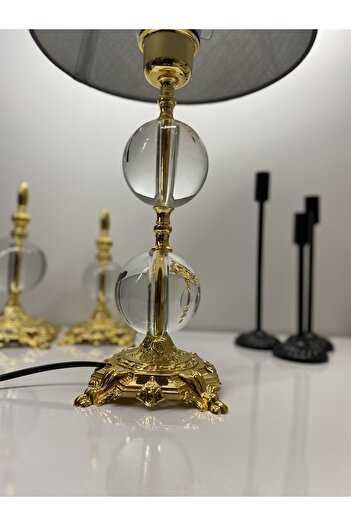 asellus Safderun Series Crystal Glass 2 Ball Lampshade, Table Lamp, Lux Lampshade, Home Gift Lampshade