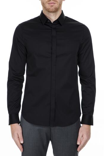 Armani Exchange Cotton Slim Fit Shirt Ανδρικό πουκάμισο 8nzcbd Zn10z 1200