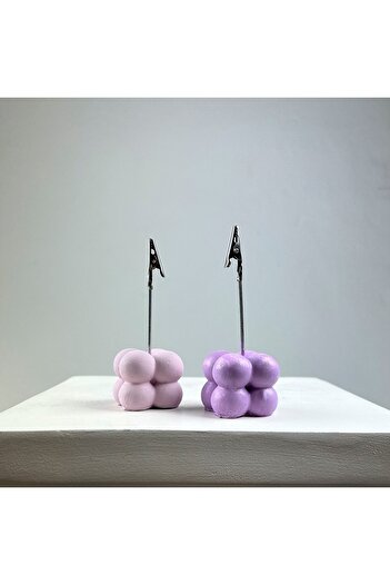 oasis decoration Bubble Note Holder Set of 2 ( Pink - Lilac )