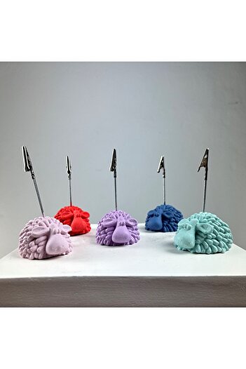 oasis decoration Lamb Note Holder Set of 5 (coral-gray Blue-lilac-mint - Pink)