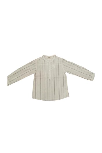 Çikoby Boy's Striped Judge Collar Shirt
