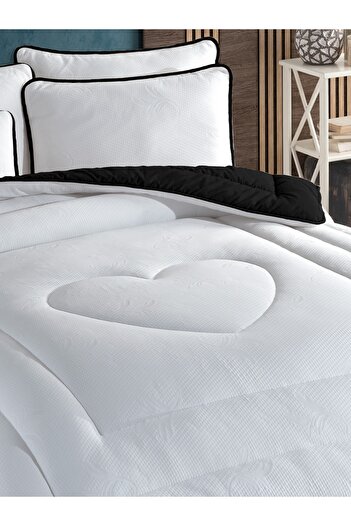 NANOSOFT Double Size Amore Yorgan-siyah