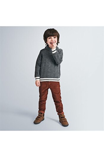 MAYORAL Boy's Oxide Color Velvet Trousers