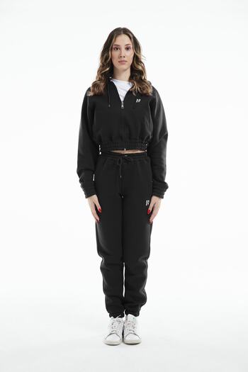 Eazy Co Σετ χειμερινής φόρμας Eazy Women Basic Black Elastic Premium