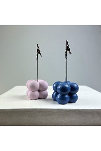 oasis decoration Bubble Note Holder Set of 2 (Pink-grey Blue)