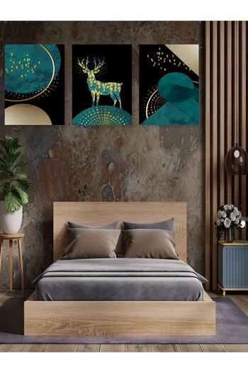 HYL Decorative 3-Piece Painting Set Describing the Natural Migration Cycle