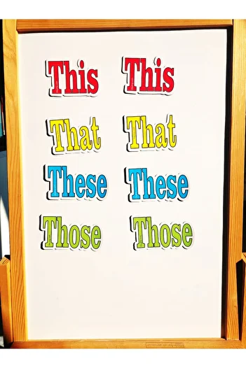 Okuling Magnetic English Word Cards - Sign Pronouns / Demonstratives