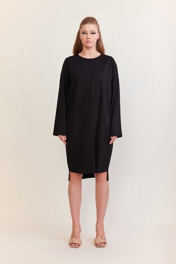 VERDA Back Print Detailed Dress