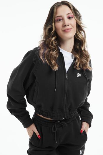 Eazy Co Σετ χειμερινής φόρμας Eazy Women Basic Black Elastic Premium