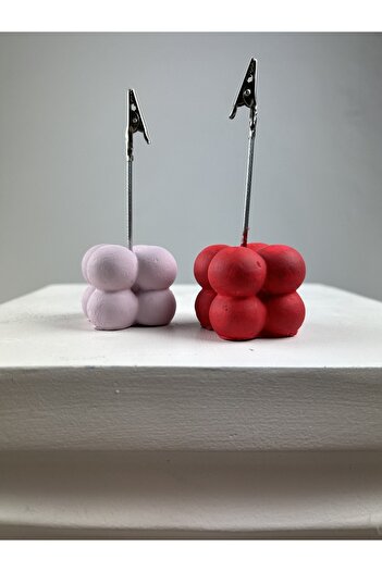 oasis decoration Bubble Note Holder Set of 2 (Pink-red)
