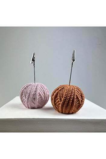 oasis decoration Yumak Note Holder Set of 2 (Oak - Pink)