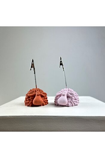 oasis decoration Lamb Note Holder Set of 2 (pink-terracota)
