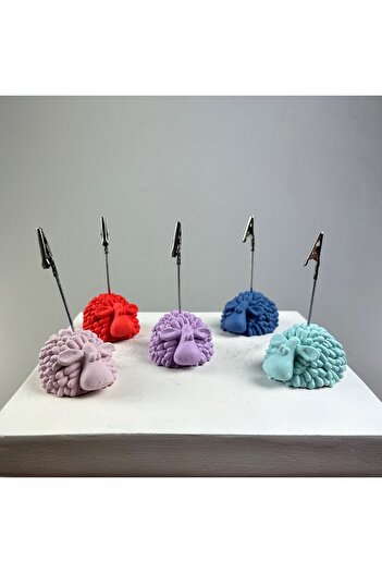 oasis decoration Lamb Note Holder Set of 5 (coral-gray Blue-lilac-mint - Pink)